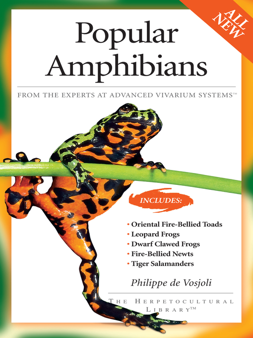 Title details for Popular Amphibians by Philippe De Vosjoli - Available